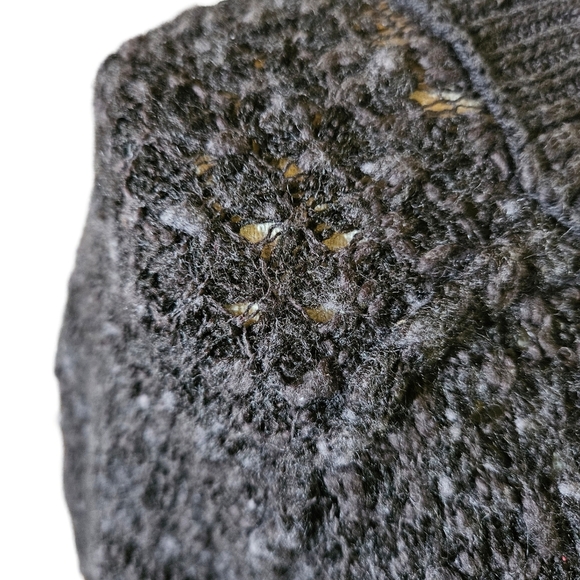 Free People Dark Gray Fleck Knit Long Sleeve Sweater, Large - Picture 3 of 13